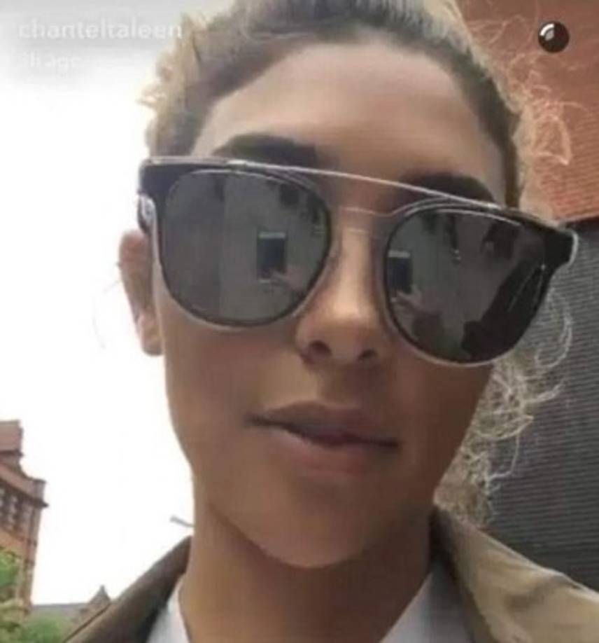 Así fue pillada la ex- de Justin en suelo inglés. Foto The Sun