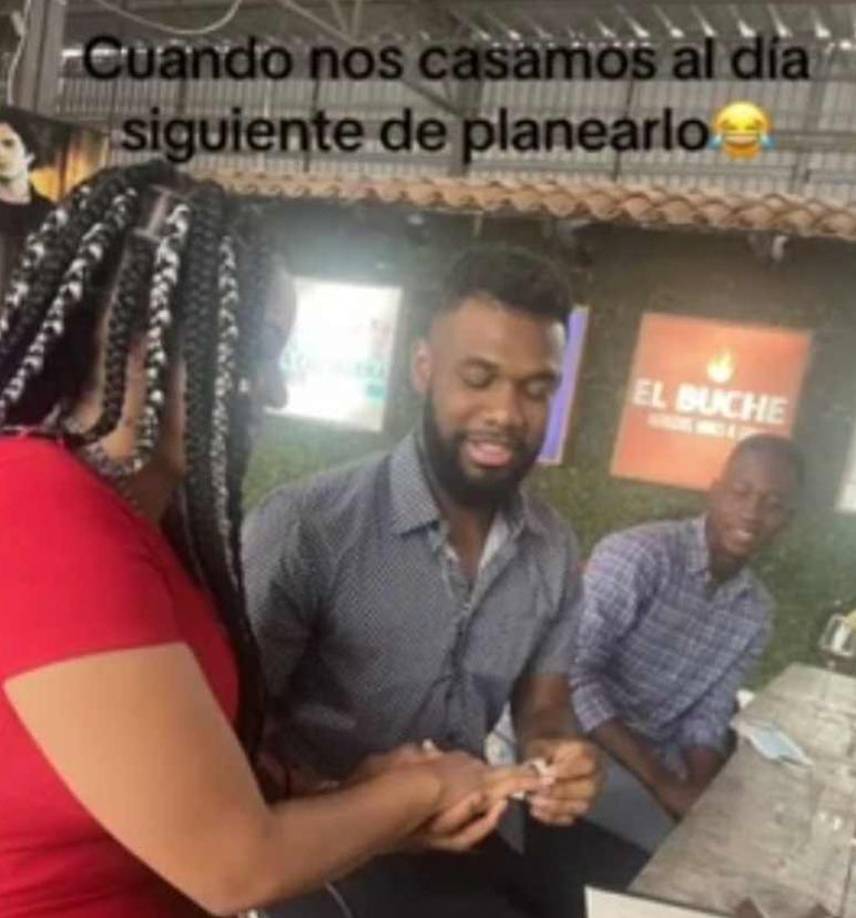 La pareja de Benguché mostró detalle íntimo de la boda: “Cuando nos casamos al día siguiente de planearlo”, señaló la chica.