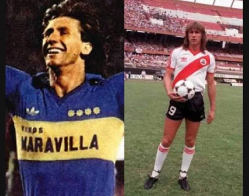 Ricardo Gareca - El exdelantero argentino debutó como profesional con Boca Juniors en 1978 y se fue a River Plate en 1985.