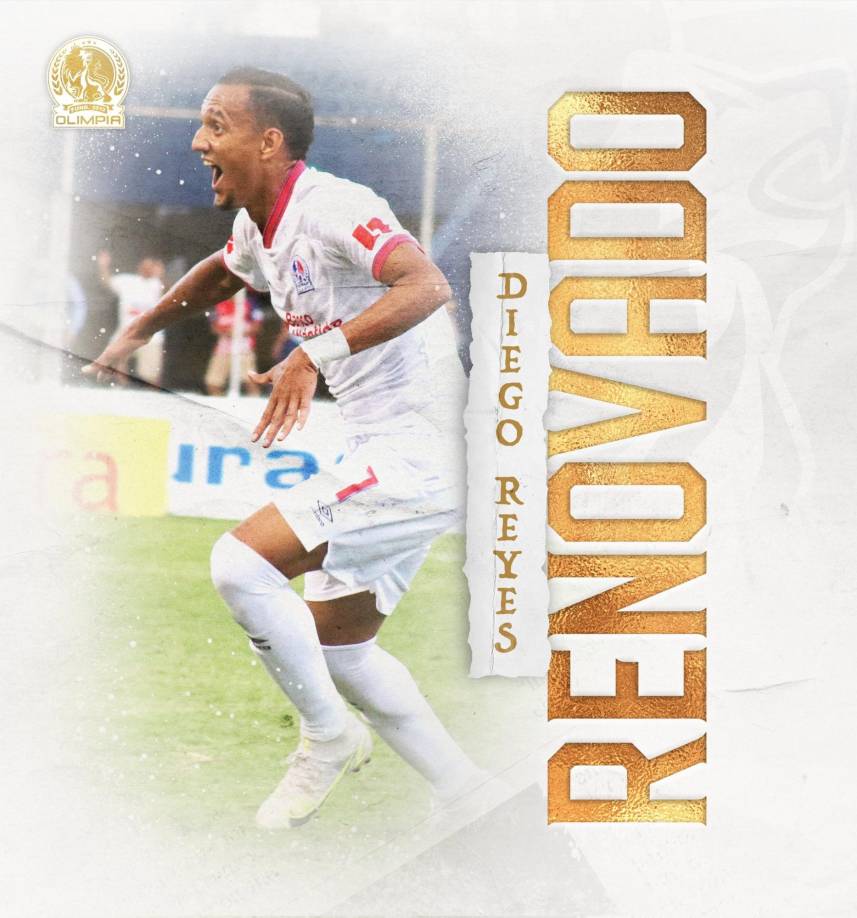 El delantero Diego Reyes llegó a un acuerdo y renovó con el Olimpia a petición de Pedro Troglio.