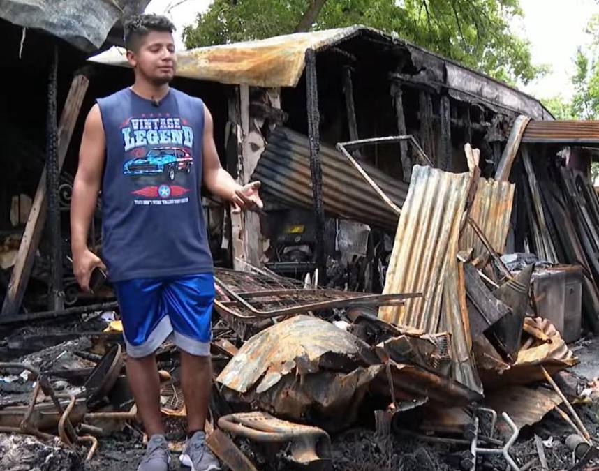 Joven hondureño muere en incendio provocado por rayo