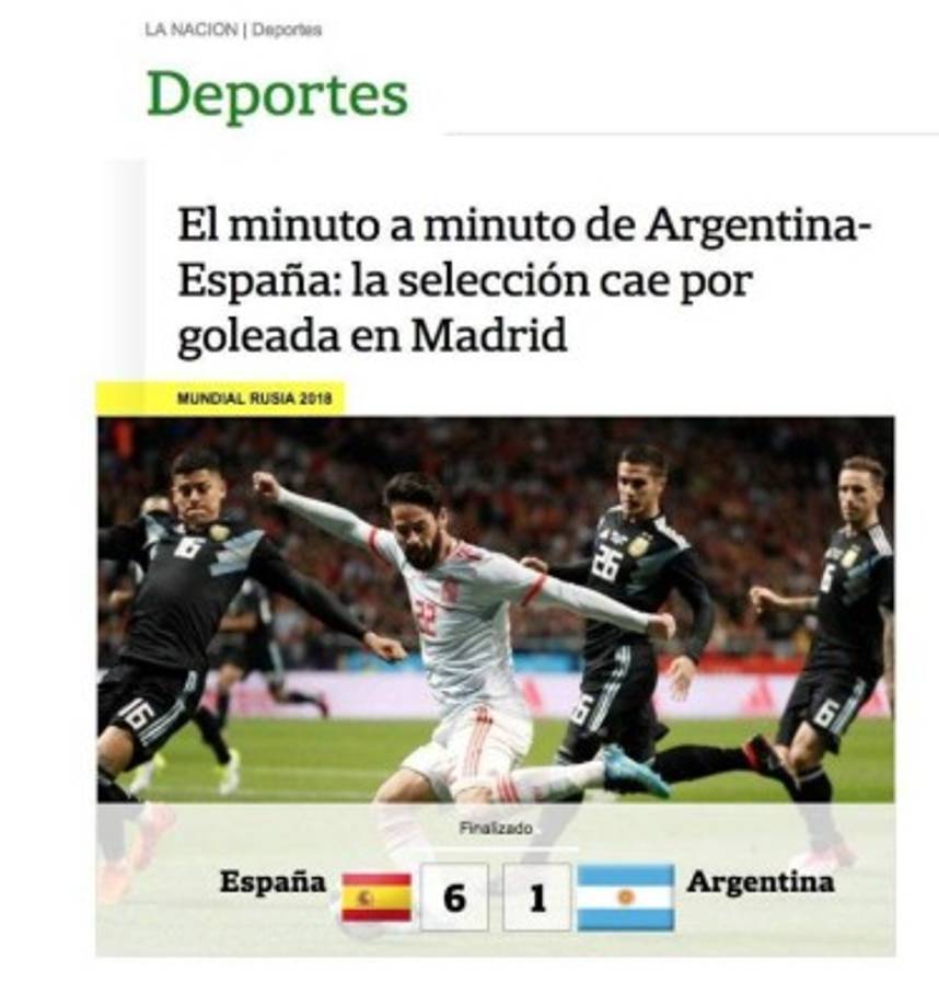 Los argentinos le han hecho fuertes comentarios a su equipo.