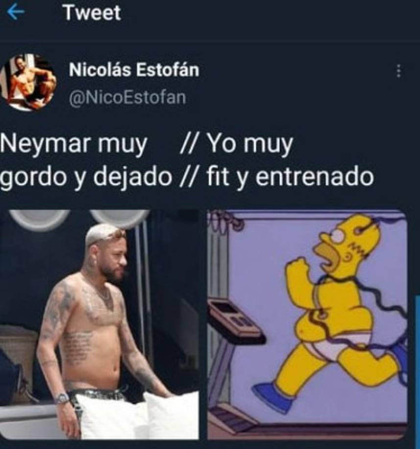 Los memes no podían faltar al ver el cambio físico de Neymar...