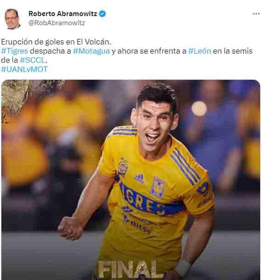 “Erupción de goles en El Volcán. Tigres despacha a Motagua.”