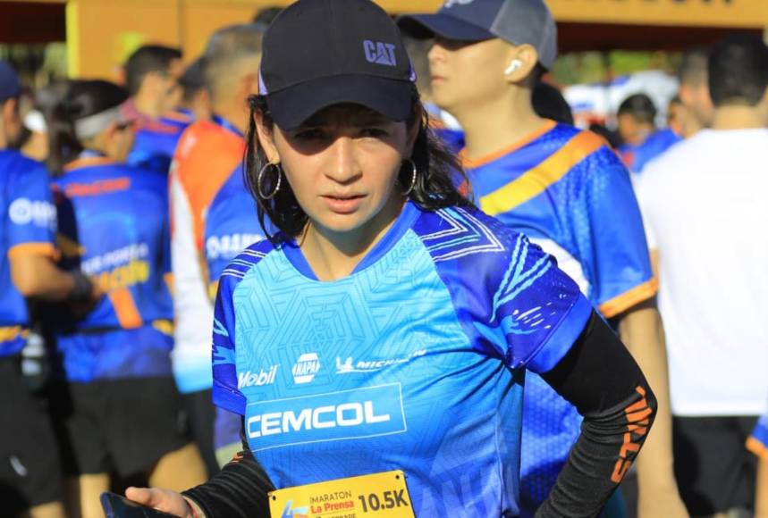 Esta linda joven fue otra de las chicas que se hizo presente a la Maratón de LA PRENSA.