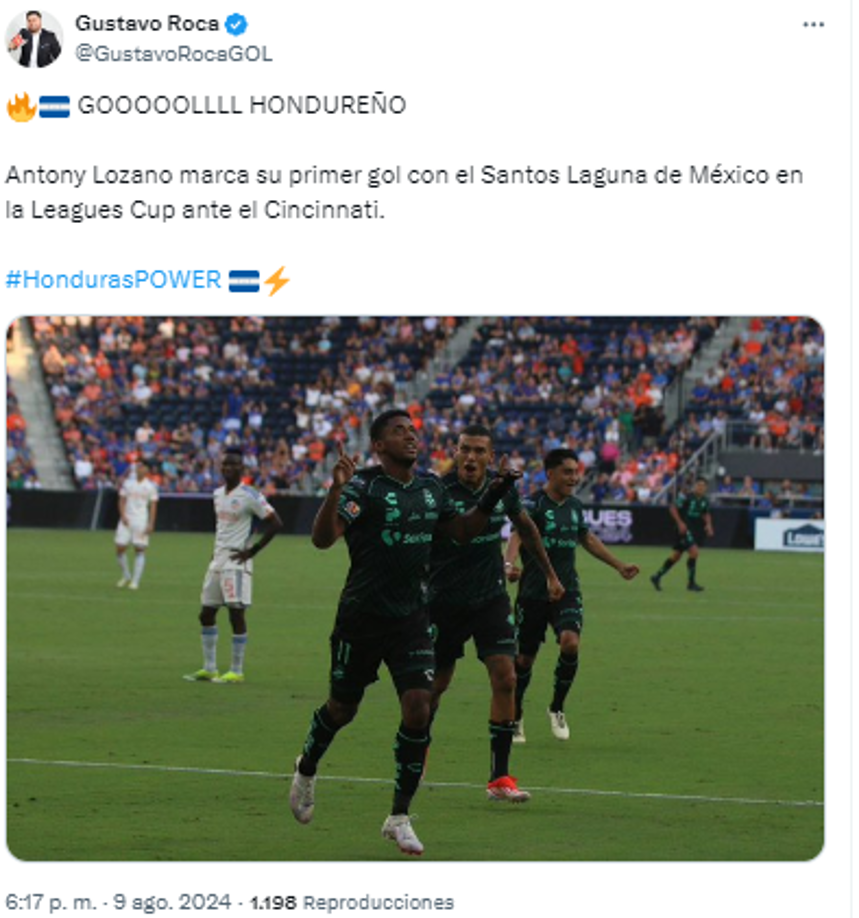 El periodista Gustavo Roca se pronunció tras el gol del hondureño.