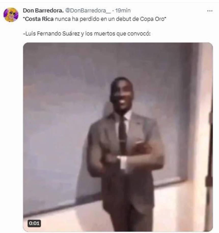 Los divertidos memes que dejó la derrota de Costa Rica ante Panamá