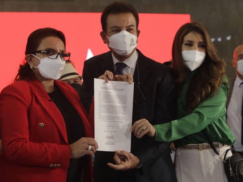Libre y Partido Salvador de Honduras firmaron un acuerdo en el que definieron que un diputado del PSH presidiría el Congreso Nacional (CN).