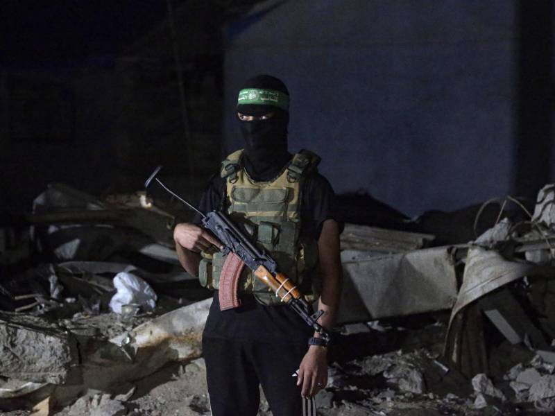 Un combatiente palestino de Hamás, de la brigada Izz ad-Din al-Qassam, en una foto del pasado 15 de octubre.