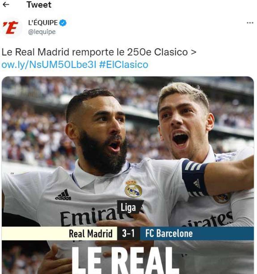  L’Équipe de Francia.