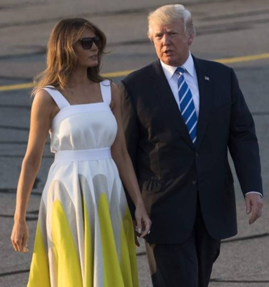 Delpozo ya cuenta con dos primeras damas entre sus clientas, además de Melania, también vistió a Michelle Obama en su última visita a España.