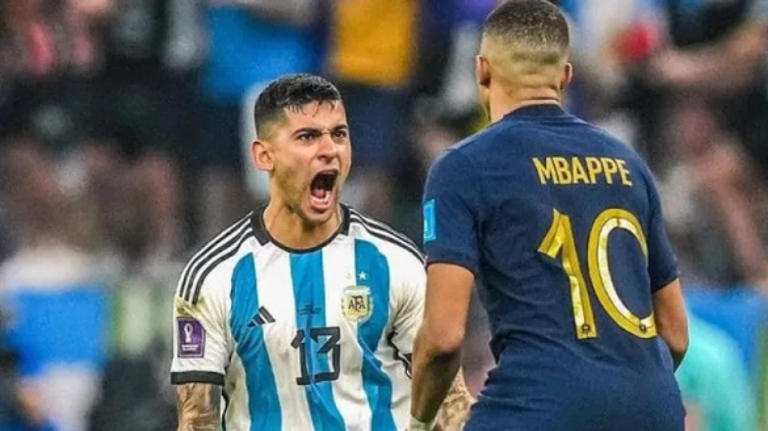 Sale a la luz video del Cuti Romero burlándose de Mbappé en Qatar