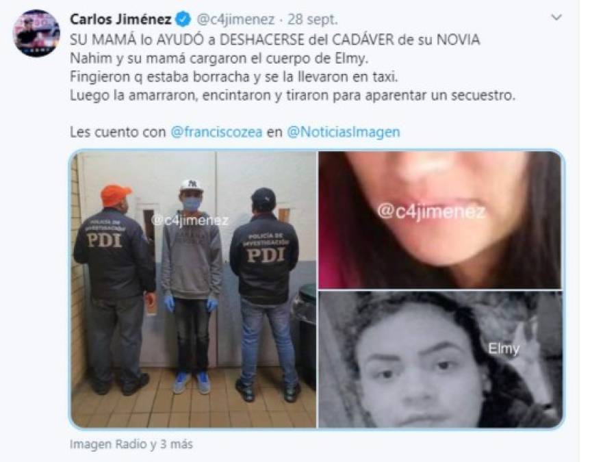 La información fue filtrada y corroborada por el reportero Carlos Jiménez