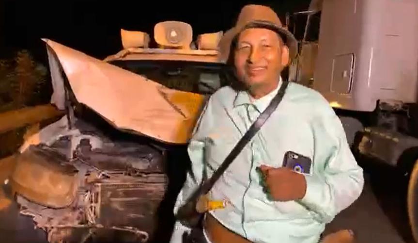 ¡Salvado de Milagro! Apóstol ‘Chago’ se estrella contra una vaca en Colón