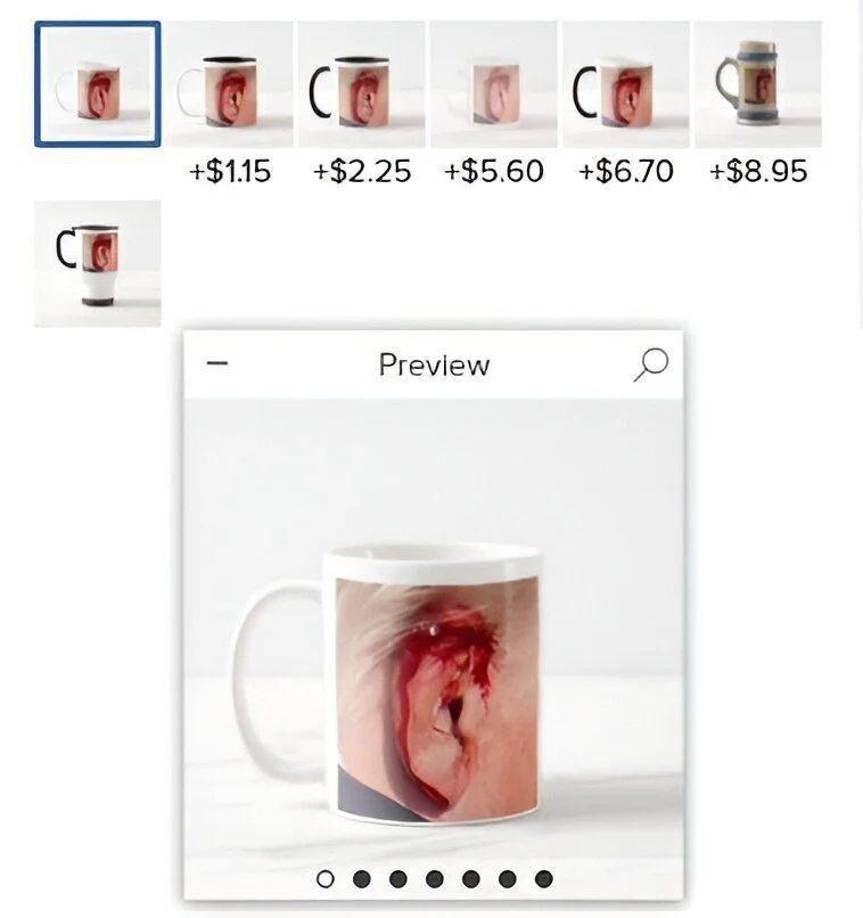 También en otros comercios digitales se están ofreciendo productos como tazas con la fotografía de Trump, junto con otros artículos donde aparece su rostro ensangrentado.