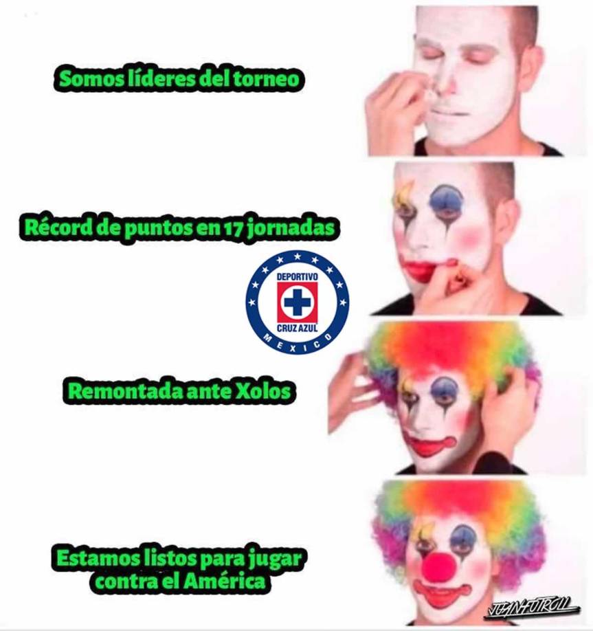 Los memes se burlan del Cruz Azul tras ser eliminado por América en semifinales de Liga MX