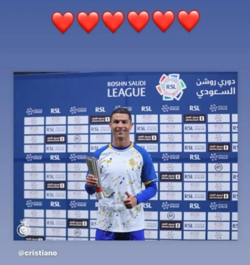 Publicación de Georgina Rodríguez en sus redes sociales.