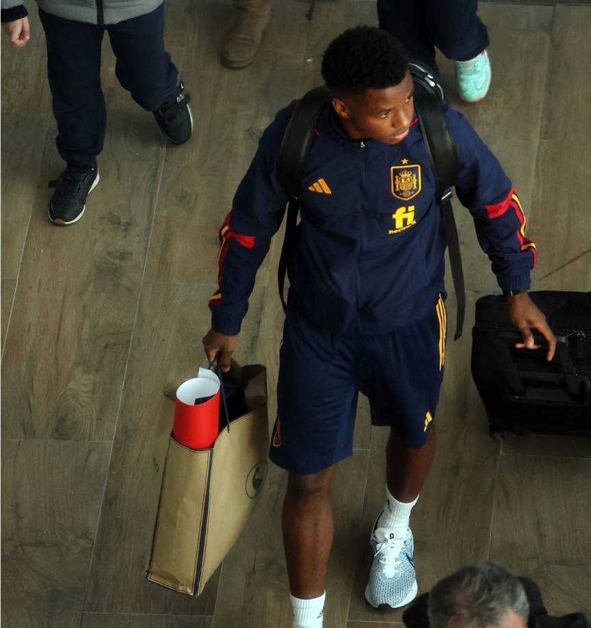 Ansu Fati, que tuvo poca participación en el Mundial de Qatar 2022.