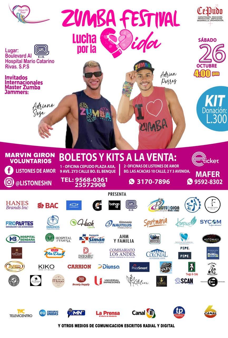 Zumbathón Rosa para apoyar a las personas con cáncer de mama