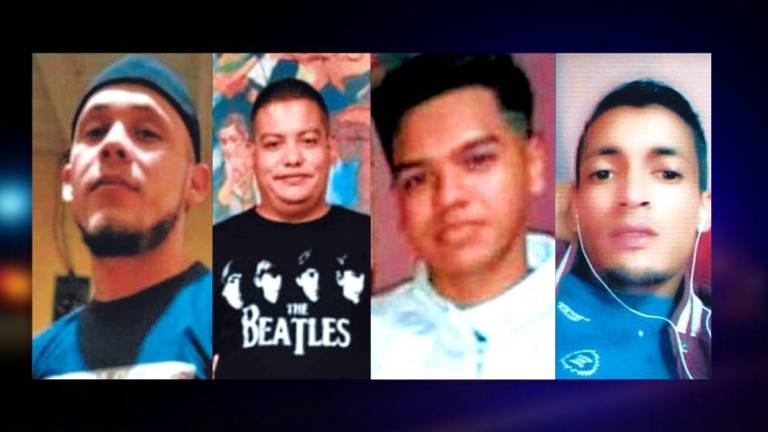 Dorian Alejandro Rodas (24), Carlos Fernando Flores (24), Christian Suazo (21) y Yoel Banegas (30), las víctimas.