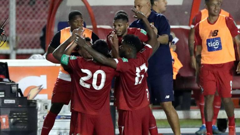 Los panameños celebrando el gol de Aníbal Godoy ante Estados Unidos.