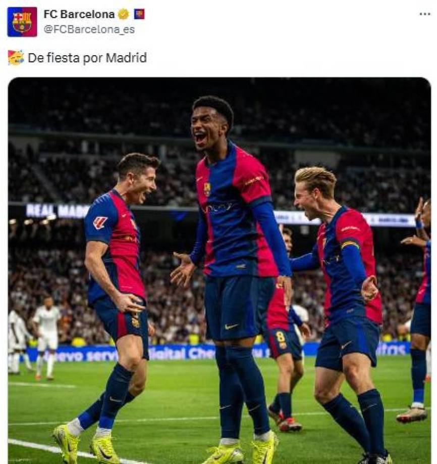 “De fiesta por Madrid”, una publicación que no sentó para nada bien a los hinchas del conjunto blanco.