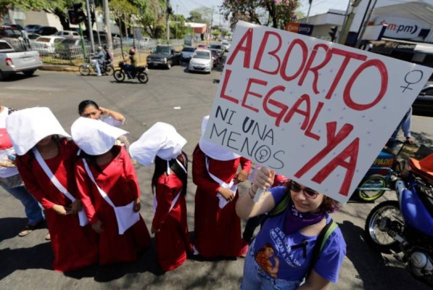 Las mujeres nicaraguenses exigieron la despenalización del aborto.