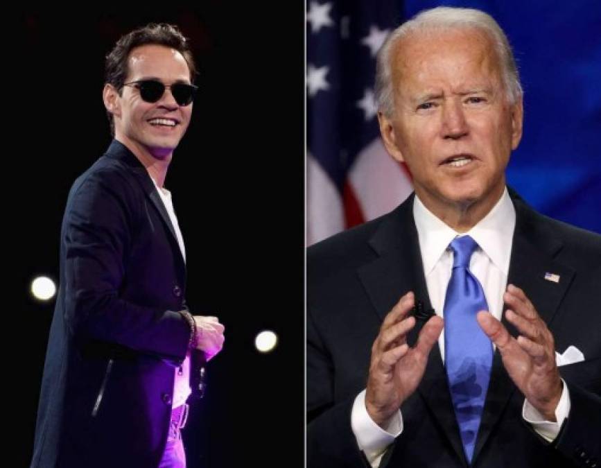 El cantante Marc Anthony también se sumó a los mensajes de felicitaciones para Biden. 'Unidad, Amor, Verdad y Respeto es igual a Fuerza. SOMOS los Estados Unidos de América y es hora de unirnos como uno. ¡Dios bendiga!”.