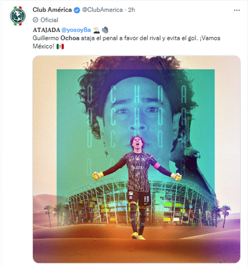 El Club América se pronunció sobre su arquero.