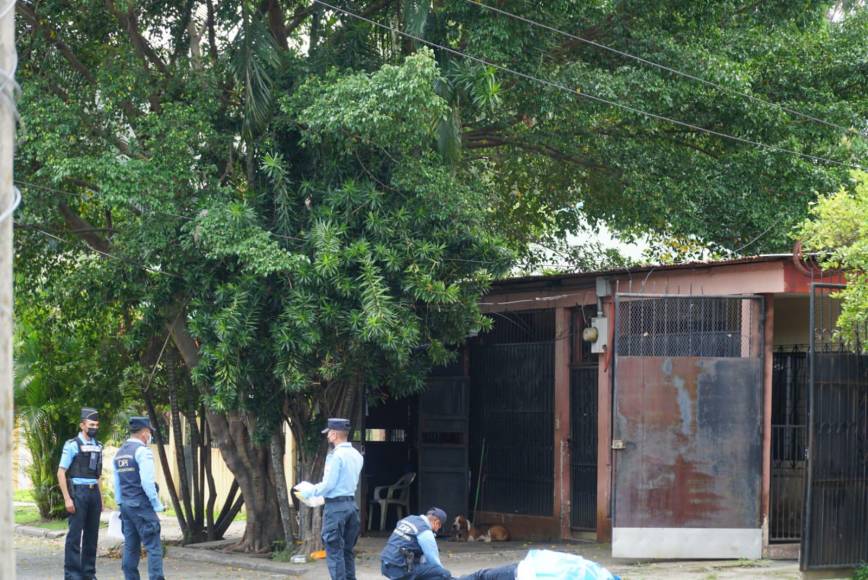 El cuerpo de Sosa quedó en la acera, frente a la residencia de su patrón.