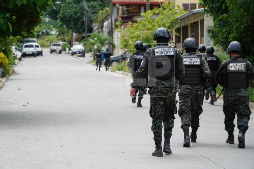 Operativo termina en tiroteo entre policías y pandilleros en la Col. La Unión de San Pedro Sula (Fotos)