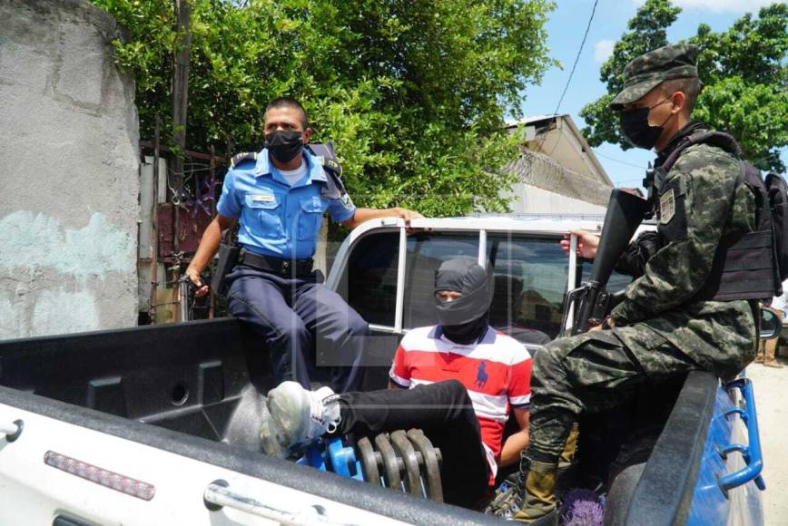 Operativo termina en tiroteo entre policías y pandilleros en la Col. La Unión de San Pedro Sula (Fotos)