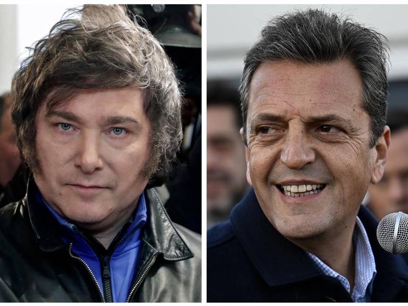 Los argentinos acuden a las urnas para elegir a su nuevo presidente entre los candidatos Javier Milei y Sergio Massa.