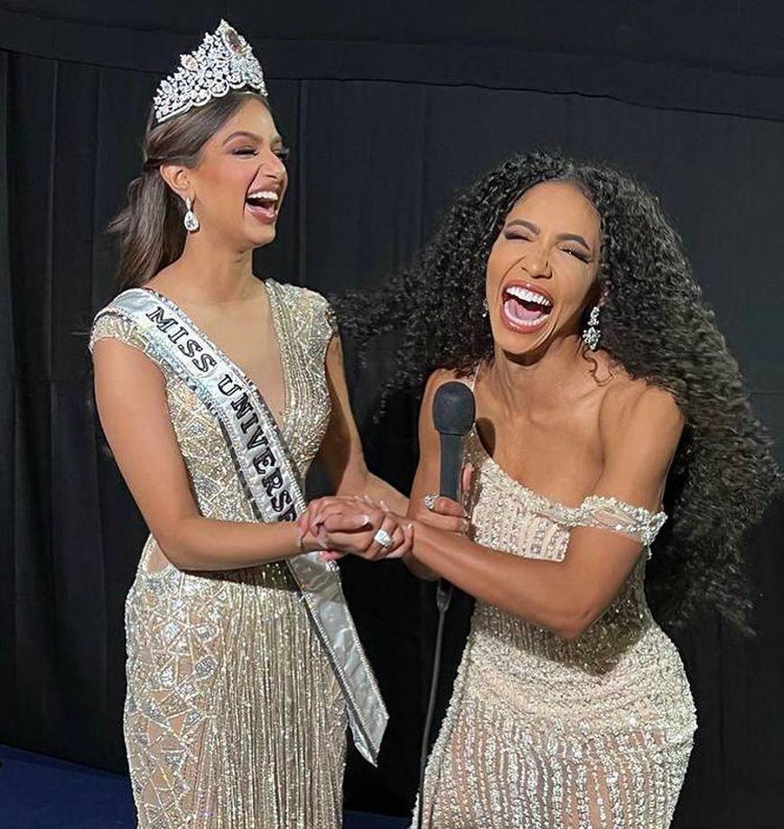 “FELICIDADES a la nueva Miss Universo @harnaazsandhu_03 de India!!!! Entrevisté a nuestra nueva reina entre bastidores para @extratv apenas unos minutos después de que fuera coronada e incluso en la frenética carrera de retocarse el maquillaje y ajustarse la corona, estaba preparada y agradable. ¡Emocionado de ver lo que tiene reservado este año!”, escribió Chelsie en Instagram el pasado 13 de diciembre.