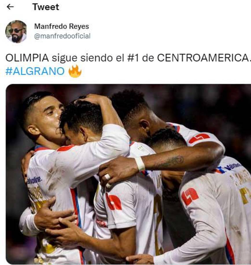 El periodista Manfredo Reyes señaló que Olimpia es el número uno de Centroamérica.