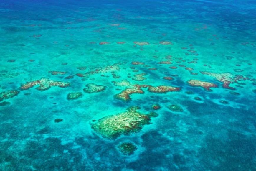 1. Cayo Ambergris - Belice<br/><br/>Ambergris es la isla más grande de Belice, es conocida por sus deportes acuáticos, posibilidades de submarinismo y playas caribeñas. <br/><br/>En la costa oriental, el arrecife de coral de Belice incluye lugares excelentes para hacer esnórquel y buceo, como la reserva marina de Hol Chan, donde hay abundantes especies marinas, y el Great Blue Hole, de 124 metros de profundidad.<br/><br/>