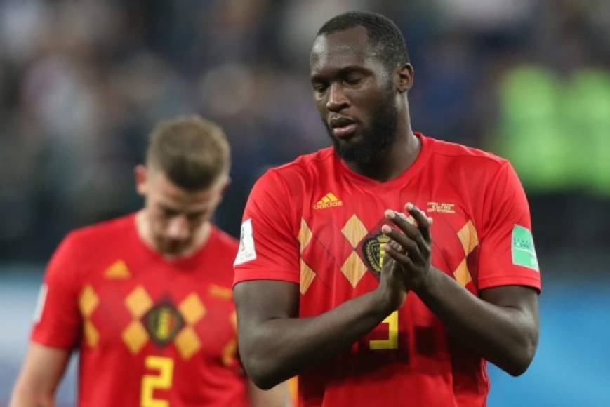 Lukaku fue otro de los que estuvo triste tras el pitazo final.