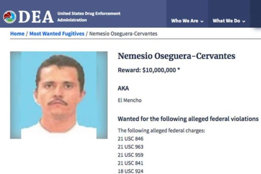 Se dice que Nemesio Oseguera reclutó a ex militares y marinos de élite para su seguridad personal.