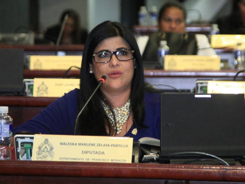 Waleska Zelaya, diputada del Partido Nacional.