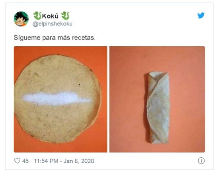 El meme consiste en hacer mofa de las recetas de los chefs y publicar imágenes de platillos que no requieren nada de preparación.