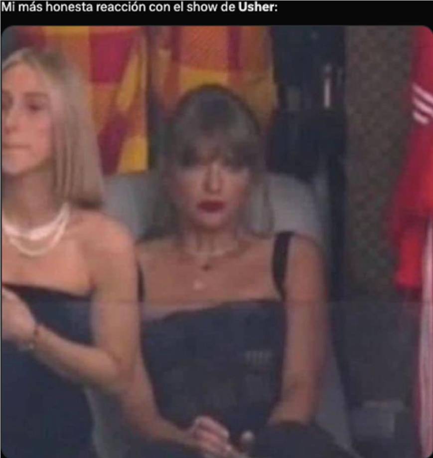 Los mejores memes de la presentación de Usher en el Halftime Show del Super Bowl 2024 que jugaron Kansas City Chiefs y San Francisco 49ers en el Allegiant Stadium de Las Vegas.