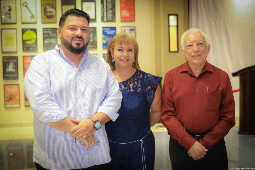 Ludwig Sagastume, Cielo Romero y Alfredo Carvajal