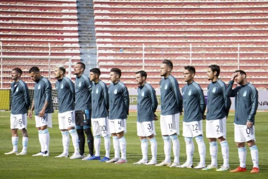 Este fue el 11 titular de la selección de Argentina ante Bolivia.