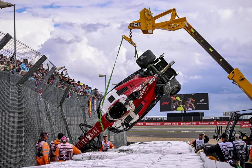 En fotos: El impactante accidente en la Fórmula 1; Guanyu Zhou se salvó de milagro