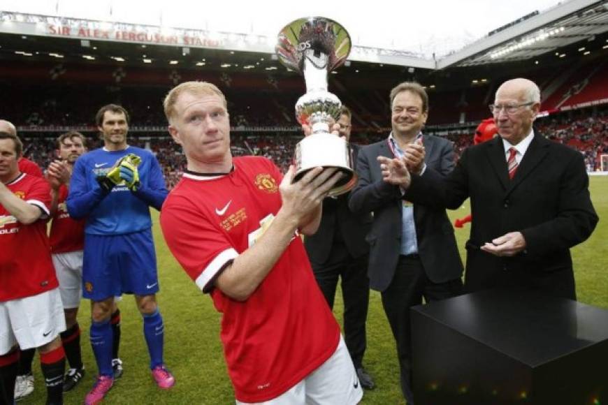 15. Paul Scholes (Manchester United) 25 títulos. Foto AFP