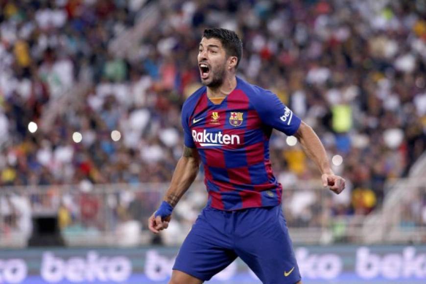 5. Luis Suárez (Barcelona) - El delantero uruguayo devenga al mes un suelo de 2.9 millones de euros.