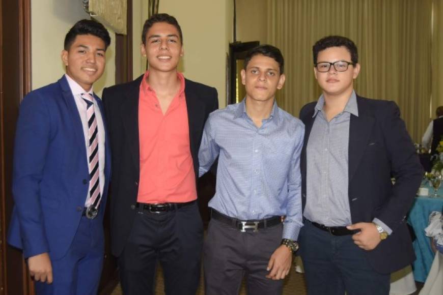 Fabio Alemán, Juan Valenzuela, Will Noren y Roberto Funes.