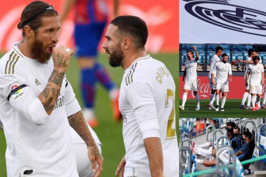 El Real Madrid ganó 3-1 al Eibar este domingo en el regreso de la Liga de España. El partido tuvo momentos curiosas que a continuación te detallamos con imperdibles imágenes de lo que pasó en el encuentro. Fotos AFP y EFE.