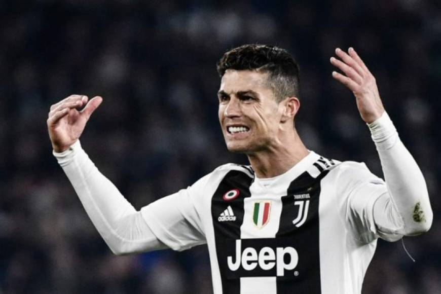 4- Cristiano Ronaldo: 19 goles (Juventus). El delantero portugués es cuarto en la clasificación, está lejos de quedarse con la Bota de Oro.