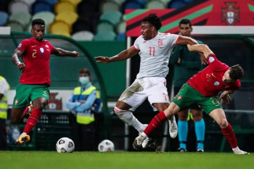 Adama Traoré fue sensación en el amistoso de España contra Portugal.